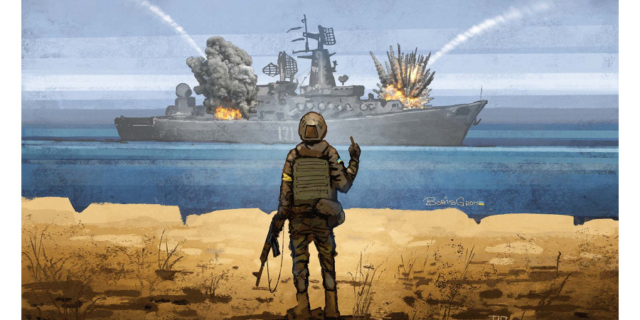 Русский военный корабль.... ВСЬО )))