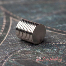 Неодимовий магніт круглий 10мм*1мм, 1шт
