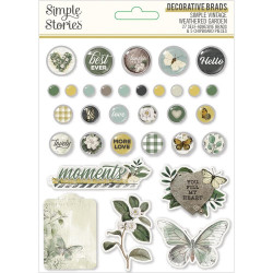 Брадси Simple Stories Simple Vintage Weathered Garden 32шт