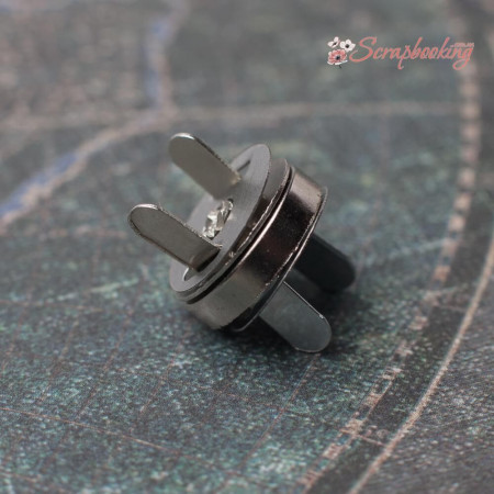 Кнопка магніт 14мм срібло