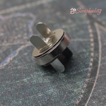 Кнопка магніт 19мм срібло