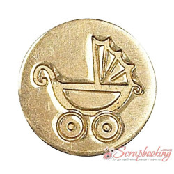 Сургучна печатка Manuscript Pram (дитячий візок), 1,9см