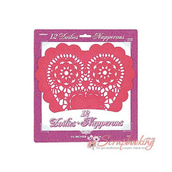 Набір мереживних серветок Unique Industries Red 6813, 12шт