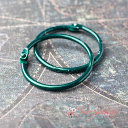 Кільце для альбому, діаметр 38мм зелений 1шт