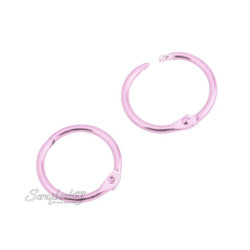 Кільце для альбому, діаметр 35мм рожеве, 2шт