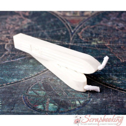 Сургуч з ґнотом 10см білий