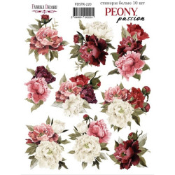 Наліпки 16*21см Фабрика декору Peony passion 220, 10шт