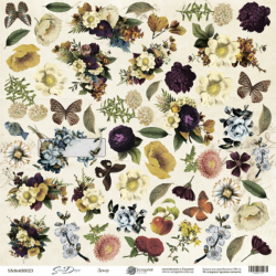 Аркуш паперу 20*20см Scrapmir Some days Декор односторонній