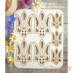 Чіпборд Scrapbox Набір тризубців, 95*115мм