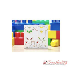 Чіпборд Вензелік Бодік і шкарпетки, 93*95 мм