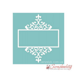 Чіпборд Вензелік Рамка 69, 80*95мм