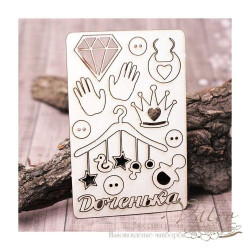 Чіпборд Valeo набір Донечка 90*140мм V1091