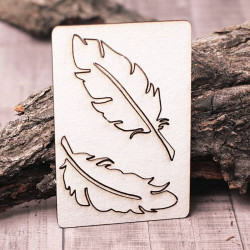 Чіпборд Valeo набір Пір'я 90*60мм V1147