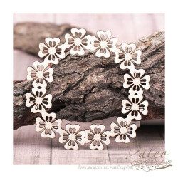 Чіпборд Valeo рамка Квіткова 81*81мм V1111