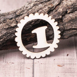 Чіпборд Valeo Цифра у колі 1 40*40мм V1130