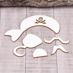 Чіпборд Valeo набір Пірат 102*61мм V1352