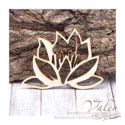 Чіпборд Valeo Квіточка 45*33мм V1457