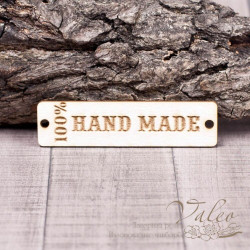 Чіпборд Valeo бирка Hand made 60*15мм V1370