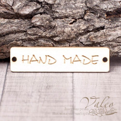 Чіпборд Valeo бирка Hand made 60*15мм V1371