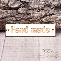 Чіпборд Valeo бирка Hand made 60*15мм V1375