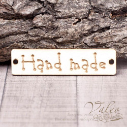 Чіпборд Valeo бирка Hand made 60*15мм V1376
