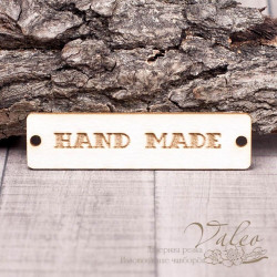 Чіпборд Valeo бирка Hand made 60*15мм V1380