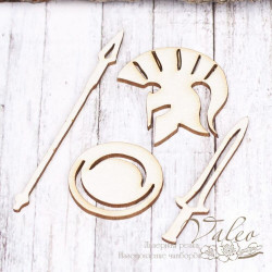 Чіпборд Valeo набір Обладунки спартанця 158*63мм V1475