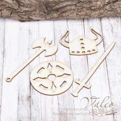 Чіпборд Valeo набір Обладунки вікінга 71*62мм V1476