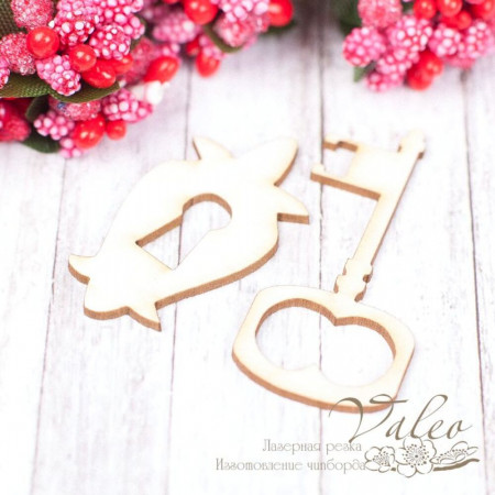 Чіпборд Valeo набір Ключик 43*5мм V1490