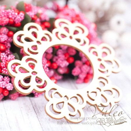 Чипборд Valeo Ажурная рамка 72*75мм V1508