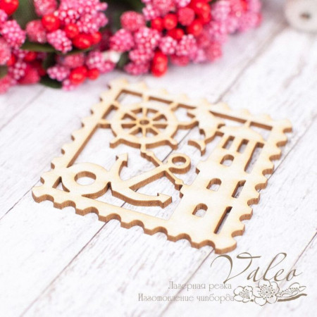 Чіпборд Valeo Марка морська 45*46мм V1515