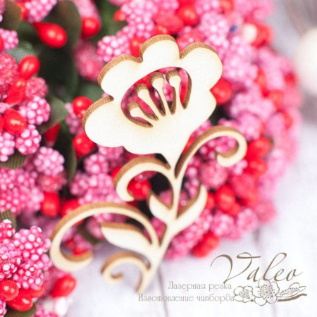 Чіпборд Valeo Квіточка 42*45мм V1531