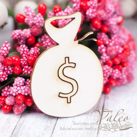 Чіпборд Valeo Мішок$ 33*44мм V1540