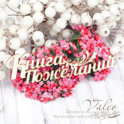 Чіпборд Valeo Книга побажань 130*38мм V1579