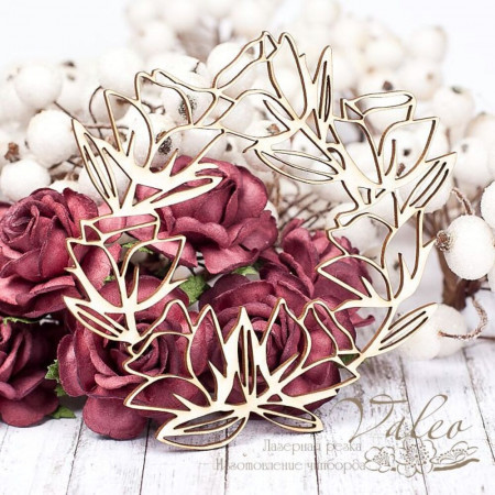 Чіпборд Valeo Квіткова рамка 96*90мм V1626