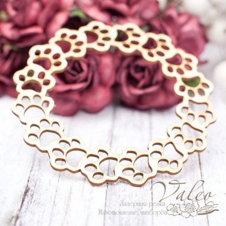 Чіпборд Valeo рамка Лапки 78*78мм V1639