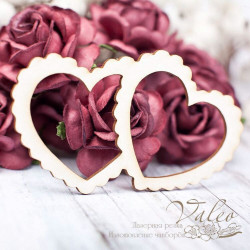 Чіпборд Valeo Сердечки 73*48мм V1617