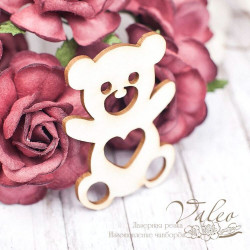 Чіпборд Valeo Ведмедик 31*42мм V1618