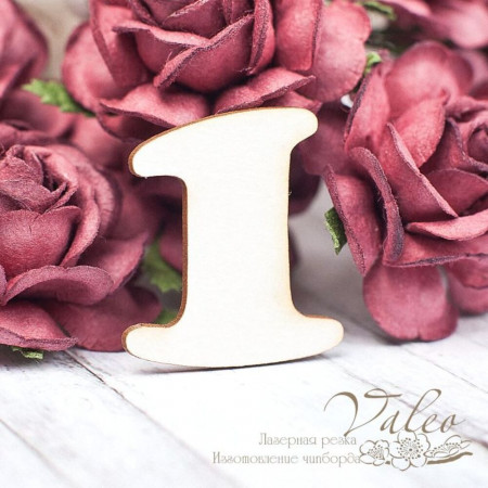 Чіпборд Valeo Цифра 1 27*30мм V1603