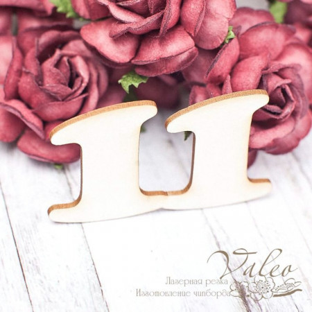 Чіпборд Valeo Цифра 11 51*31мм V1614