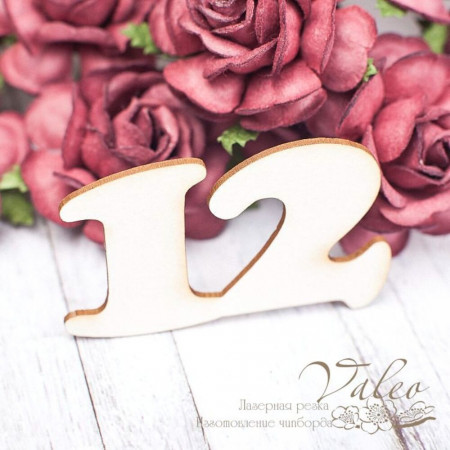 Чіпборд Valeo Цифра 12 53*32мммм V1615