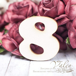 Чіпборд Valeo Цифра 8 33*30мм V1610