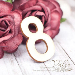 Чіпборд Valeo Цифра 8 21*30мм V1599