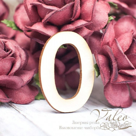 Чіпборд Valeo Цифра 0 21*30мм V1601