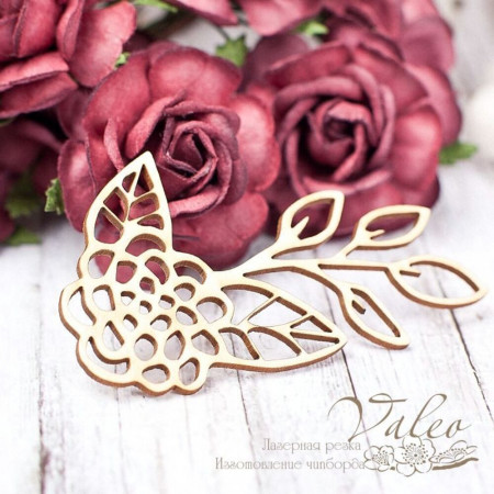 Чіпборд Valeo Квіточка 42*60мм V1632