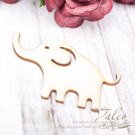 Чипборд Valeo Слоник 49*33мм V1646