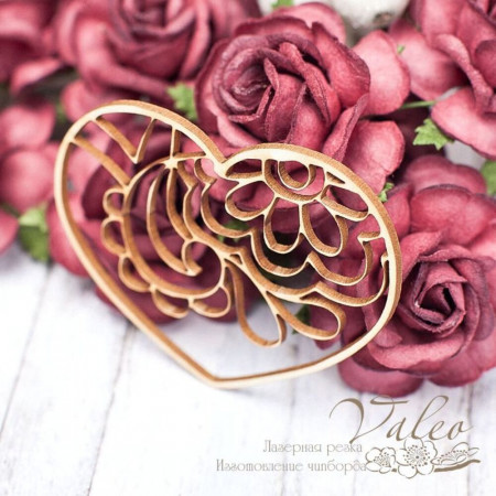 Чіпборд Valeo Серце 57*45мм V1653