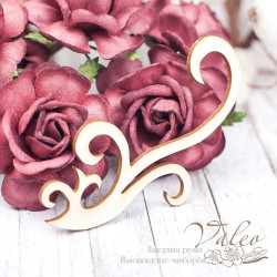 Чіпборд Valeo Завиток 66*35мм V1616