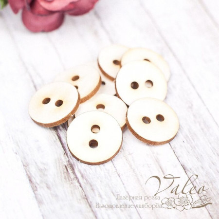 Чіпборд Valeo Гудзики 10шт 15*15мм V1644