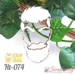 Чіпборд Scrapbox силует Хіпстер Ht-074, 30*55мм